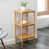 3/4/5 Tiers Bamboo Shelf Stand Book Plant Display Storage Cabinet Towels Holder