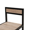 3 Piece Compact Dining Table & 2 Chairs Set Wooden Metal Legs Kitchen Bistro Set