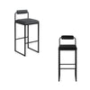 2/4x Barstools w/ Backrest Metal Legs High Counter Bar Chairs Pub Kitchen Chairs