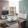 Pulford Scandi Sideboard Buffet 2 Doors 3 Drawers Storage Cabinet Cupboard White