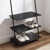 3 Tier Entryway Coat Rack Hall Tree Shelf Shoe Storage Stand Handbag Organiser