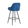 2* Velvet Bar Stools Breakfast Bar stool Pub Chairs Padded Seat Metal Leg CLIPOP