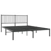 Metal Bed Frame with Headboard Black 150x200 5FT King Size Z2K6