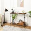 HOOBRO Console Table Hallway Table w/ Adjustable Shelves Sofa Table Side Table