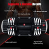 Weight Adjustable Dumbbells Single Dumbbell Anti-Slip Handle Home Gym Exercise