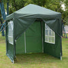 2x2M Folding Marquee Gazebo Tent Waterproof Garden Party Canopy Shelter Windbar