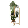 3/4/5 Tier Tall Bamboo Plant Stand Raised Flower Pot Herbs Shelf Hallway Terrace