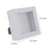5PCS Box Picture Frame Deep 3D Photo Display 4x4 Inch Standing Hanging White