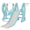 4 in 1 Kids Toddlers Swing & Slide Climber Set w/ Basketball Hoop In/Outdoor NW