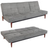 Upholstered 3 Seater Small Sofa Bed Settee Couch Recliner Sofabed Sleeper Beds