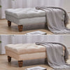 Footstool Velvet Chesterfield Ottoman Bench Pouffe Sofa Foot Stool Coffee Table