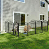 Strong Pet Dog Playpen Garden Enclosure 8 Panel Cat Cage Metal Fence With latch