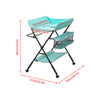 Baby Nappy Changing Table with Wheels and Storage Folding Infant Care Station
