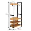 4 Tier Metal Hat and Coat Stand Storage Clothes Shoe Rack Hanger Rod Bench Shelf
