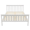 Solid Pine Wooden Bed Double Bed Frame 4ft6 135x190 cm Adults Kids Teen White
