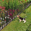 Metal Garden Lawn Edging Heavy Duty Baroque Border Fence Panels Edge Pack of 5