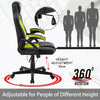 OFFICE CHAIR ADJUSTABLE ERGONOMIC RACING GAMING SWIVEL PU LEATHER DESK COMPUTER