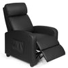 Modern Upholstered Recliner Armchair Sofa Lounge Chair Adjustable Backrest Home