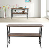Console Sofa Table w/ Shelf Retro Style Hallway Side Sofa Table Bedside Desk