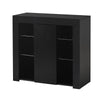 Modern Sideboard LED Cabinet Cupboard High Gloss wtih Doors Storage White Black