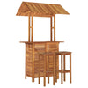 3 Piece Garden Bar Set Solid Wood Acacia L0D0