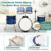 Junior Kids Drum Kit 5 Pieces Beginners Training Drum Set Musical Instruments