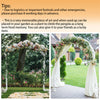 Extra Large Arch Wedding Backdrop Stand Metal Garden Arbor Shelf w/ Stable Base