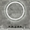 600mm Diameter Anti-fog Illuminated LED Bathroom Mirror Wall Mounted Waterproof