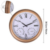 15" Kitchen Bathroom Wall Clock Station Indoor Outdoor Roman Numeral Garden Deco