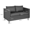Modern PU Leather Sofa Chair Loveseat Single Armchair Couch 2 Seater Home Office