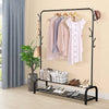 Heavy Duty Clothes Rail Metal Garment Hanging Stand Shoe Rack Home Storage Shelf