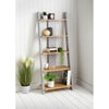 Ladder Shelf Bookcase 5 Tier Display Storage Shelving Unit Stand Wall Rack