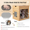 Industrial Dog Crate Decorative Dog Kennel End Table Indoor Dog House w/ Drawer