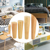 4x Oak Wooden Cone Furniture Legs Feet for Sofa Chair Table Stool Cabinet 5Color