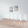 White Dining Table and 2 4 6 Chairs Set Wood Legs Kitchen Home Retro Room Chair
