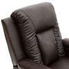 OSCAR LEATHER RECLINER w DRINK HOLDERS ARMCHAIR SOFA CHAIR RECLINING CINEMA