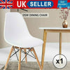 Eiffel Dining Computer Desk Chair Soft Padded Seat Wooden Leg Office Room Study