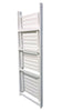 Ladder Shelf Bookshelf 4-Tier White Storage Display Unit Folding Book Stand