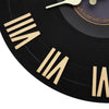 30cm Garden Wall Station Retro CD Record Open Face Decor Indoor Outdoor Clock UK
