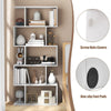 S-Shaped Display Bookshelf 5 Tiers Freestanding Storage Shelf Organiser Home