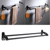 Wall Mounted Towel Rail Bar Holder Shelf Bathroom Storage Rack Stand Hanger Tool