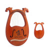 Lyre Harp 16 Strings Solid Mahogany Lyre String Instrument w/ Bag Tuning Hammer