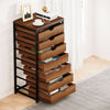 Vintage Brown Dresser Chest of 7 Drawers Bedroom Storage Cabinet Home Furniture