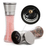 2Pcs Stainless Steel Manual Salt Pepper Grinder Mill Herb Spice Hand Shaker Set