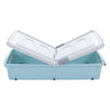 Stackable Plastic Storage Boxes Under-Bed Container Home Bedroom Lid & Wheels UK