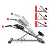 Home Fitness Workout Roman Chair Hyperextension Back Extension Bench Foldable UK