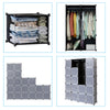 Plastic Storage Wardrobe Clothes Shoe Shelf Organizer Cupboard Closet Cabinet