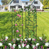 2x Rustproof Metal Garden Trellis Screening Panels Climbing Plant Support Frame