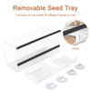 Strong Window Bird Feeder Acrylic Table Hanging Feeder Station w / Dry Seed Tray
