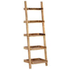 Ladder Shelf Brown 75x37x205 cm Solid Mango Wood vidaXL